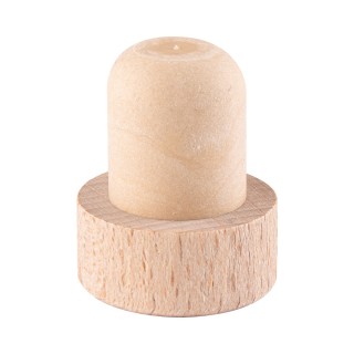 Tapón para botella de vino de madera